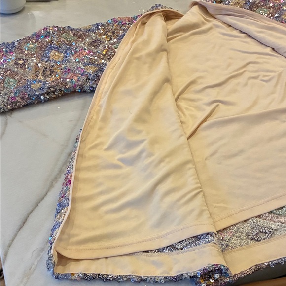 Oversized Sequin Open Cardigan - Picture 9 of 16